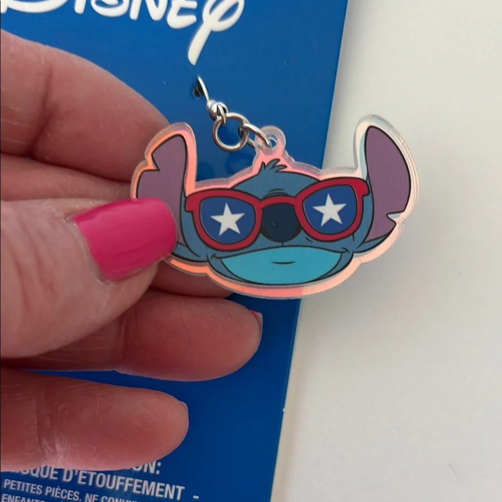 Claire’s Exclusive Disney Stitch Earrings with Red Glasses